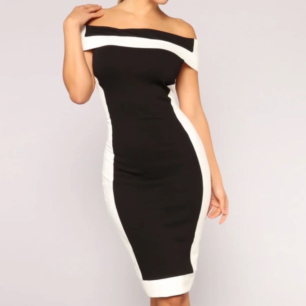 Black & White party dress